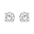 14K White Gold 3/4 Cttw Lab Grown Diamond 4-Prong Classic Stud Earrings (F-G Color, VS2-SI1 Clarity)
