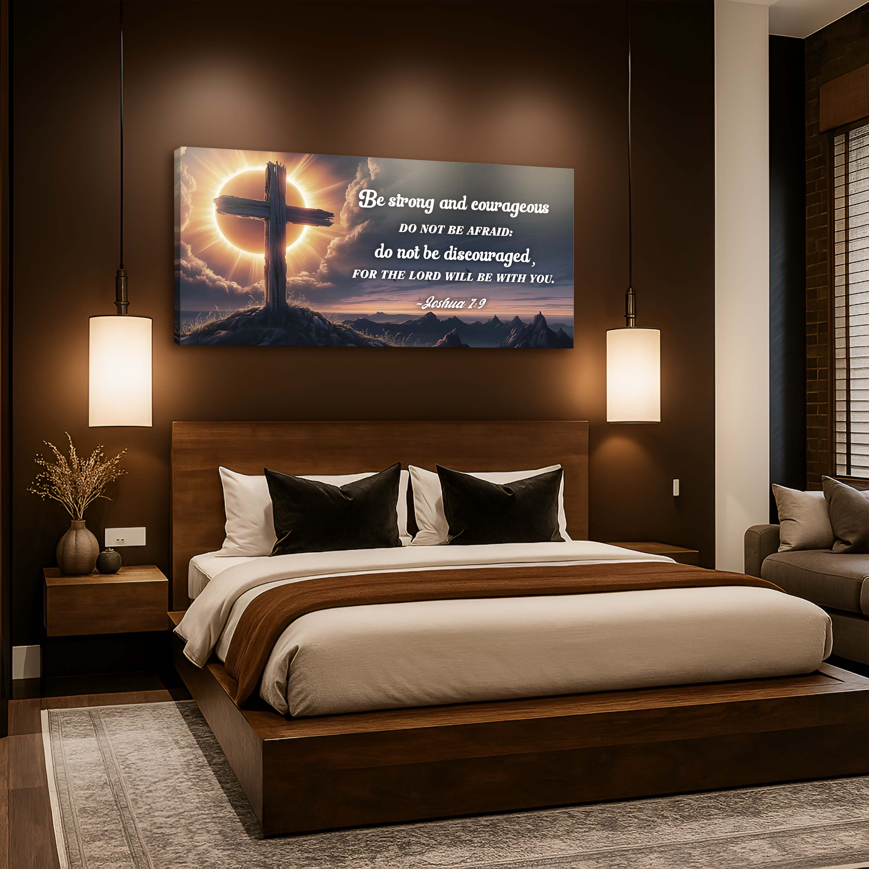 Joshua 1:9 - The Lord Will Be With You Faith Sign