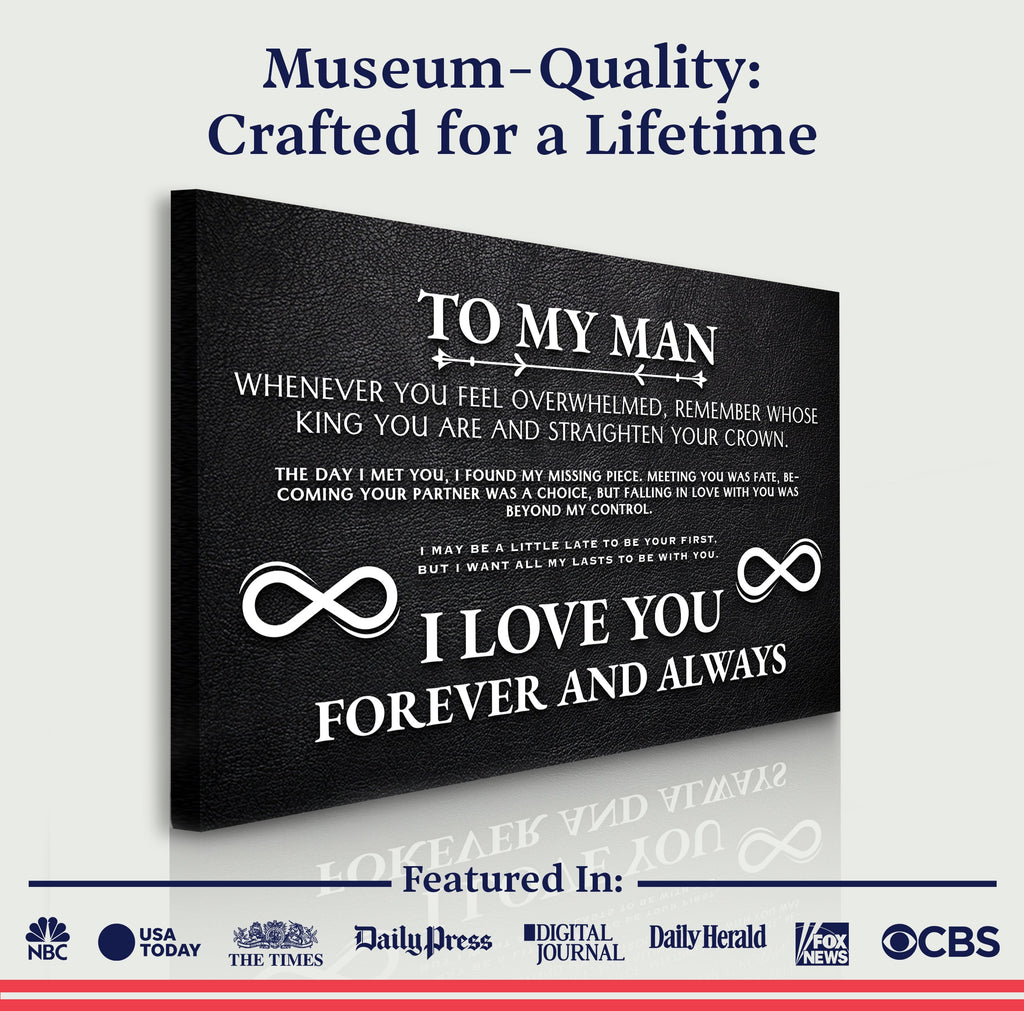 To My Man Father's Day Gift Sign II